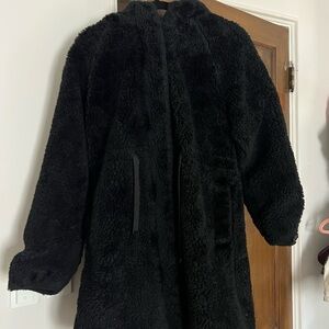 Marc New York fuzzy zip up jacket coat